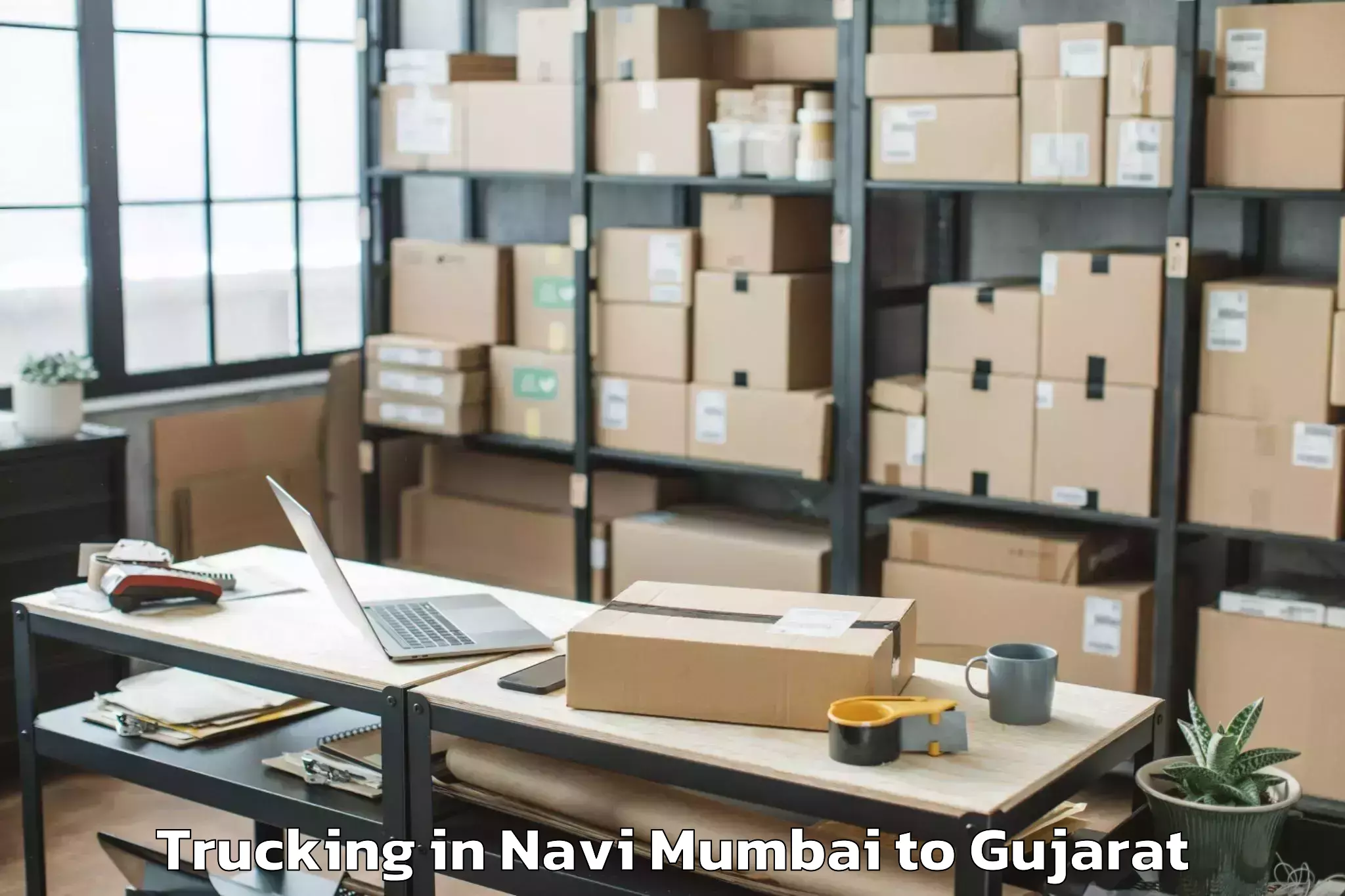 Navi Mumbai to Halol Trucking Booking